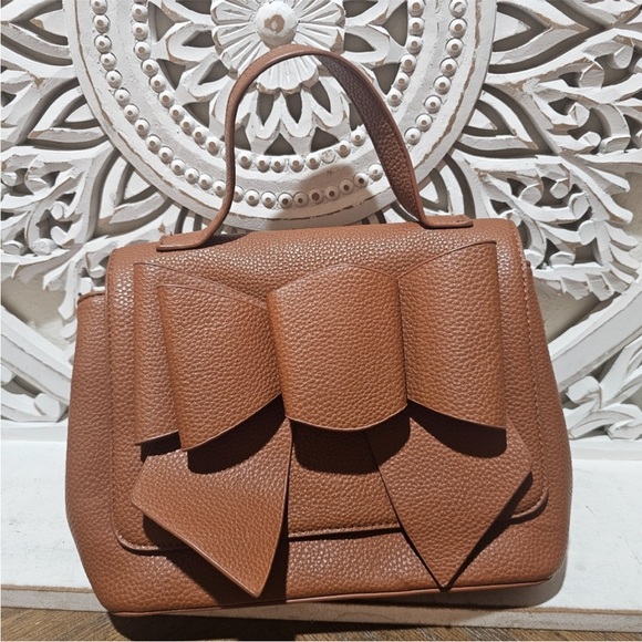 Handbags - Elegant Brown Bow Handbag